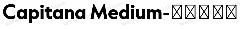 Capitana Medium字体转换